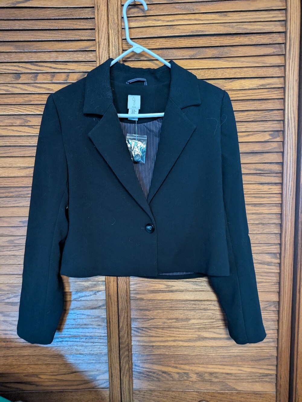 Joie NWOT Women's Cropped Black Blazer Size Medium